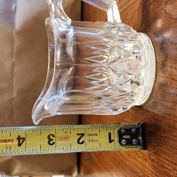 Vintage Bartlett Collins Etched Glass Footed Creamer and Sugar Bowl - Picture 9 of 16